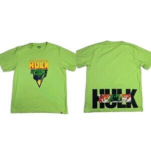 Mens Uniqlo UT Marvel The Incredible Hulk Short Sleeve T Shirt Large Green